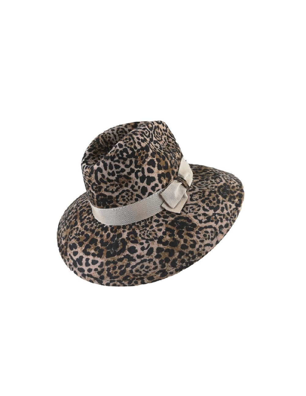 sombreros albero Sombrero Leonora Animal Print Rebajas baratas