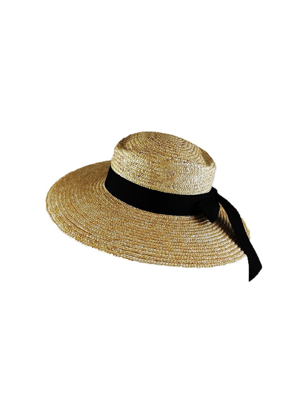 sombreros albero Sombrero Sínfoni Natural Lazo Negro Tienda
