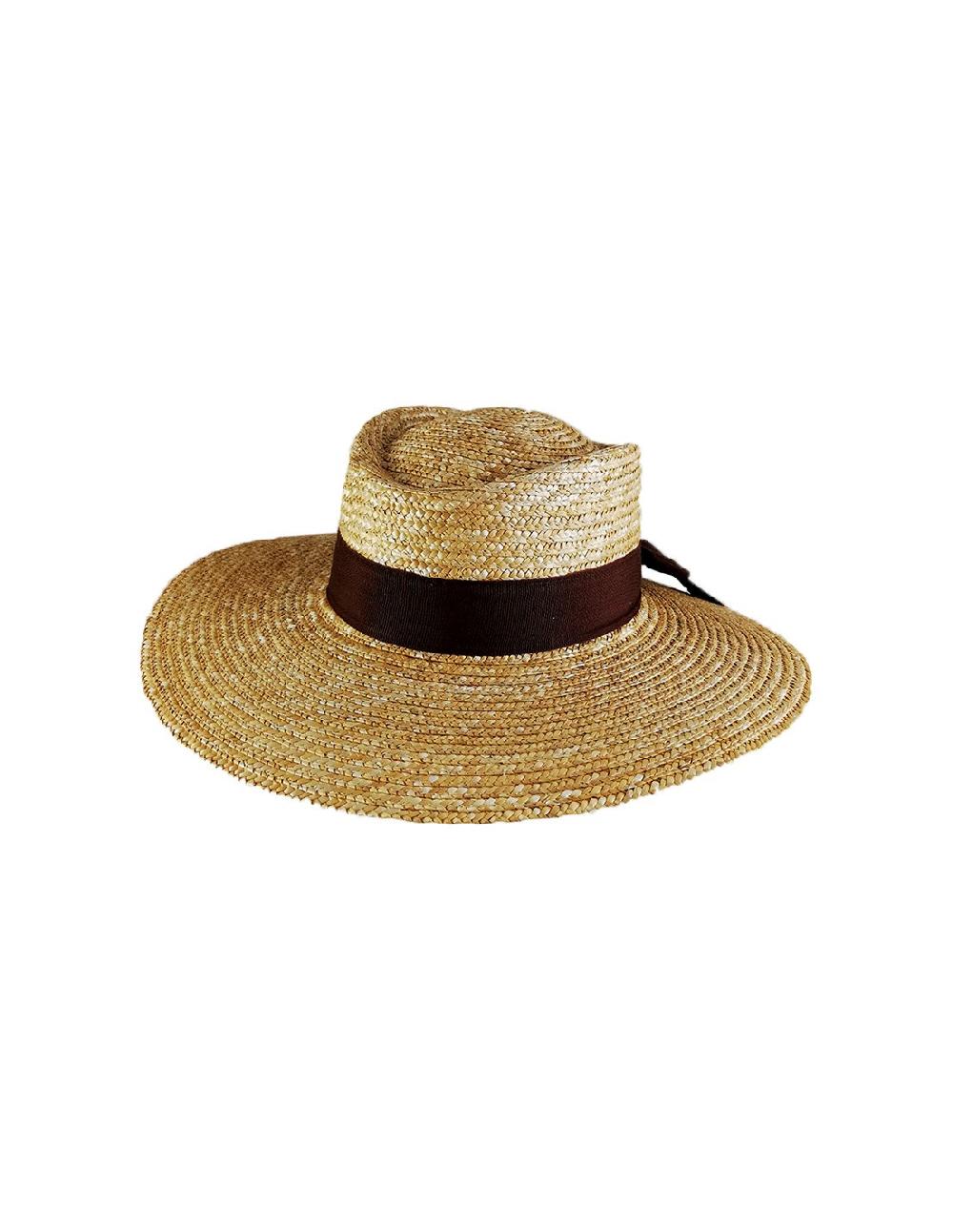 sombreros albero Sombrero Sínfoni Natural Lazo Marrón Tienda