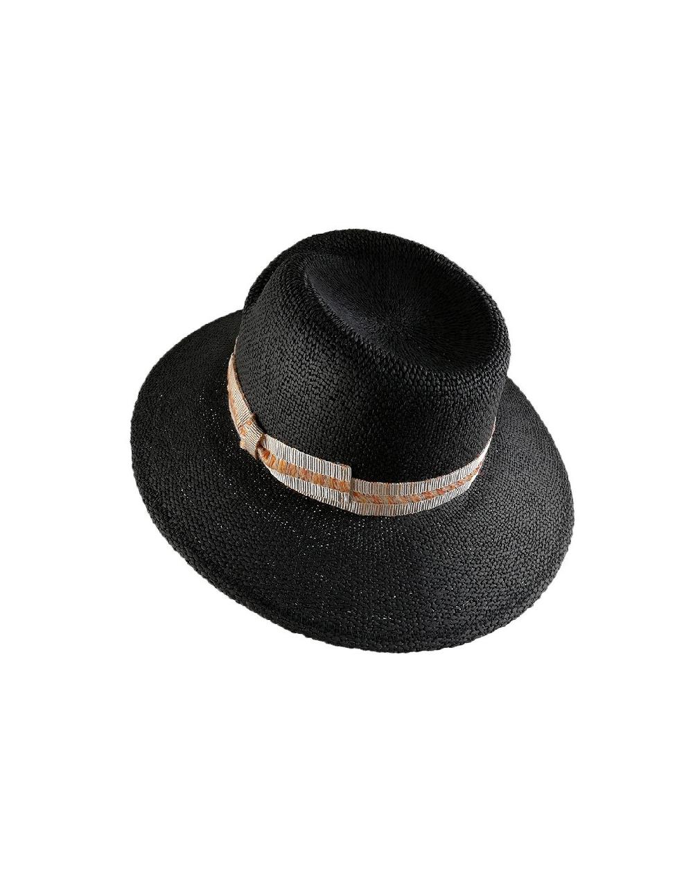 sombreros albero Sombrero Gyda Negro Mejor oferta