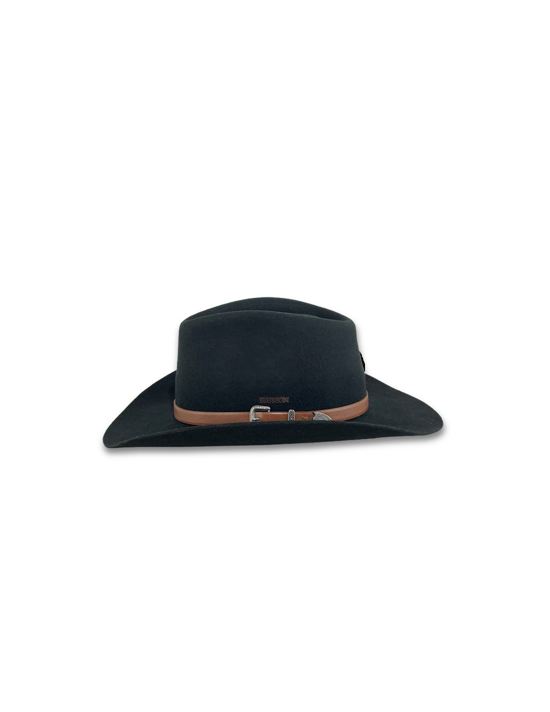sombreros albero Sombrero Western Woolfelt Stetson Negro Gran oferta