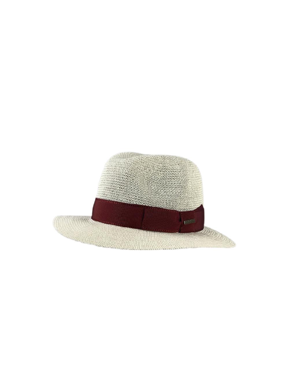 sombreros albero Sombrero Reinet Crema Cinta Amaranto