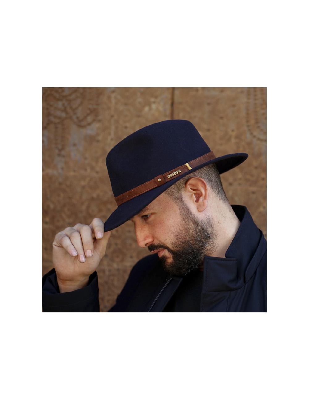 sombreros albero Sombrero Crushable Indy Antracita Melange Grandes descuentos