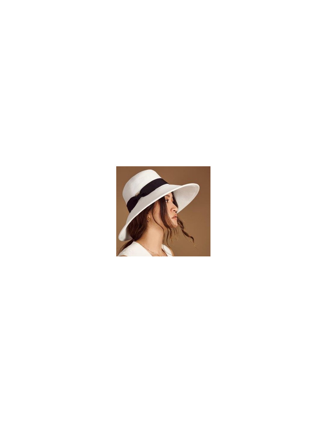 sombreros albero Sombrero Jacqueline Blanco de Bronté Oferta especial