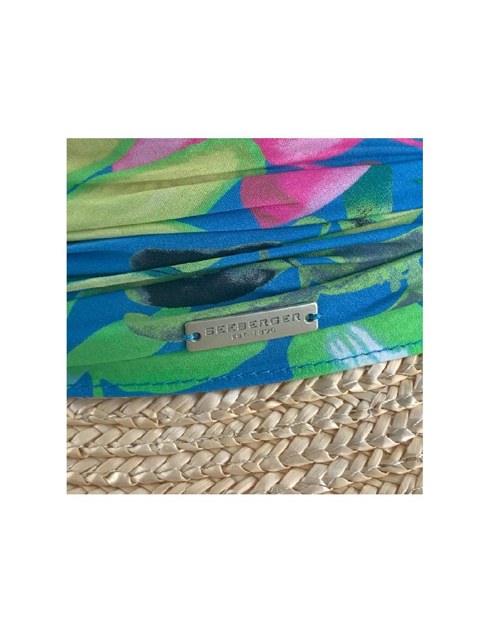 sombreros albero Sombrero Wheat Braid Cloche Colorful Fabric de Seeberger Promoción trimestral