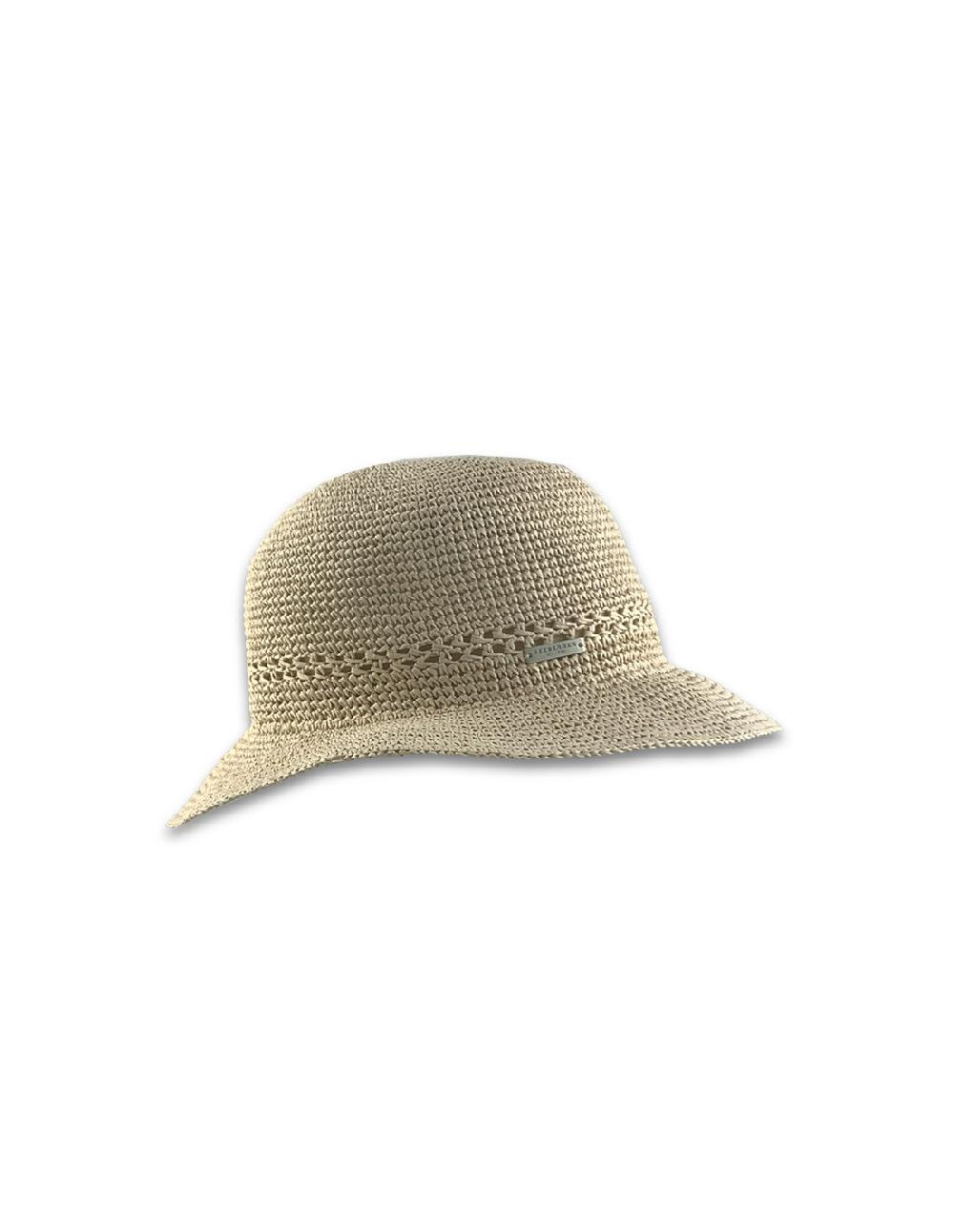 sombreros albero Sombrero Fine Paper Crochet Cloche Color Lino de Seeberger Superdescuento