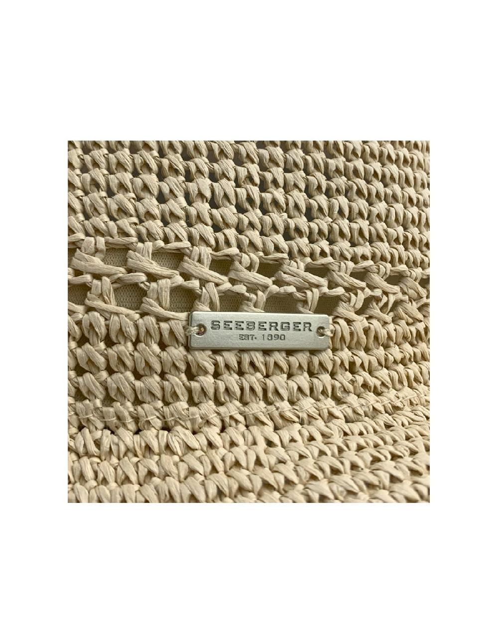 sombreros albero Sombrero Fine Paper Crochet Cloche Color Lino de Seeberger Superdescuento
