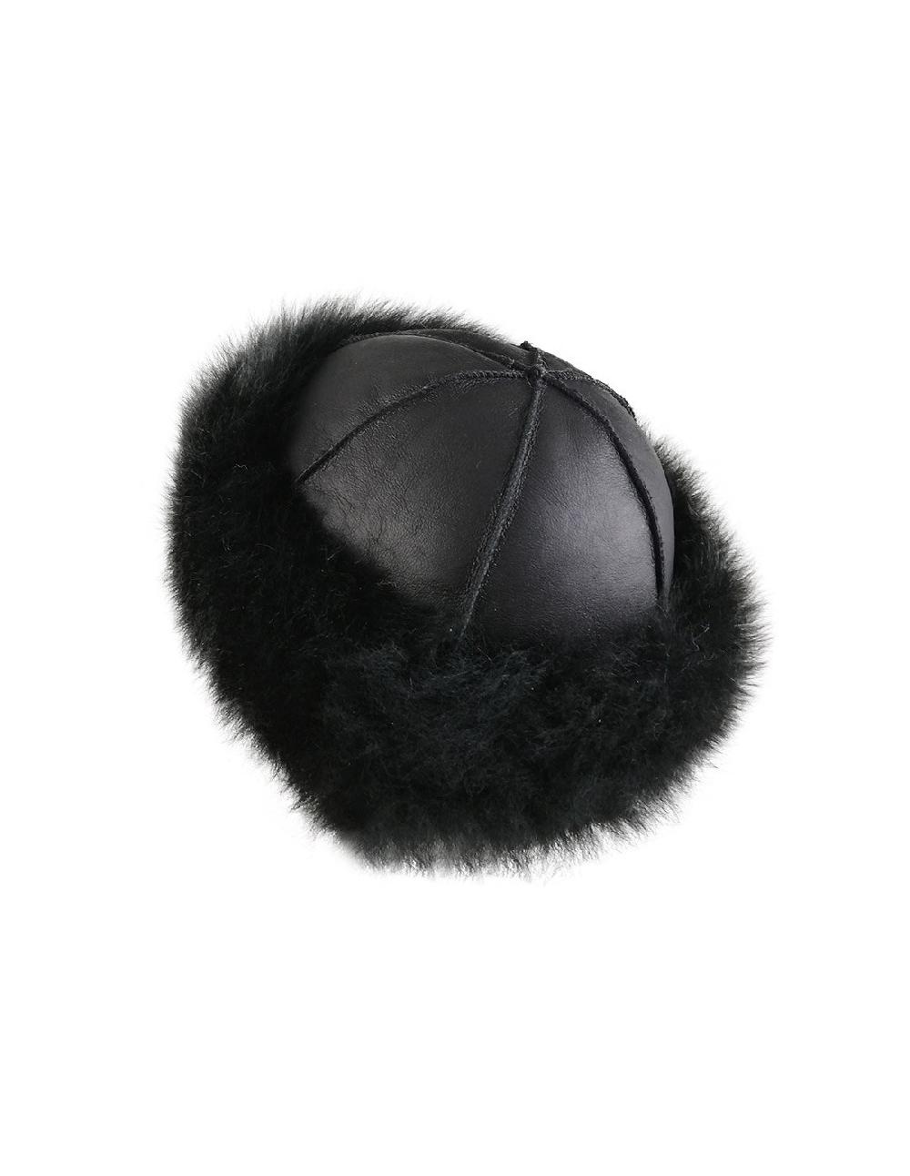sombreros albero Sombrero Ruso Negro de Pelo de Cordero Auténtico Libre de impuestos