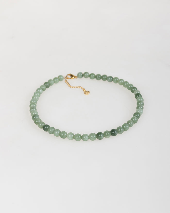 system action Collar de perlas verdes Rebajas top