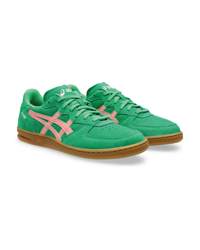system action Zapatilla Asics verde y rosa Skyhand OG
