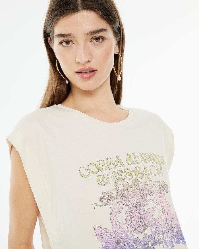 system action Camiseta sin mangas con estampado serpiente Ofertas