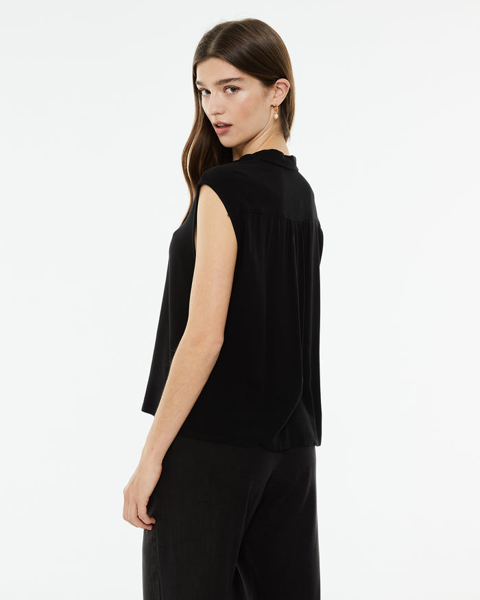 system action Camisa fluida oversize sin mangas Rebajas de fábrica