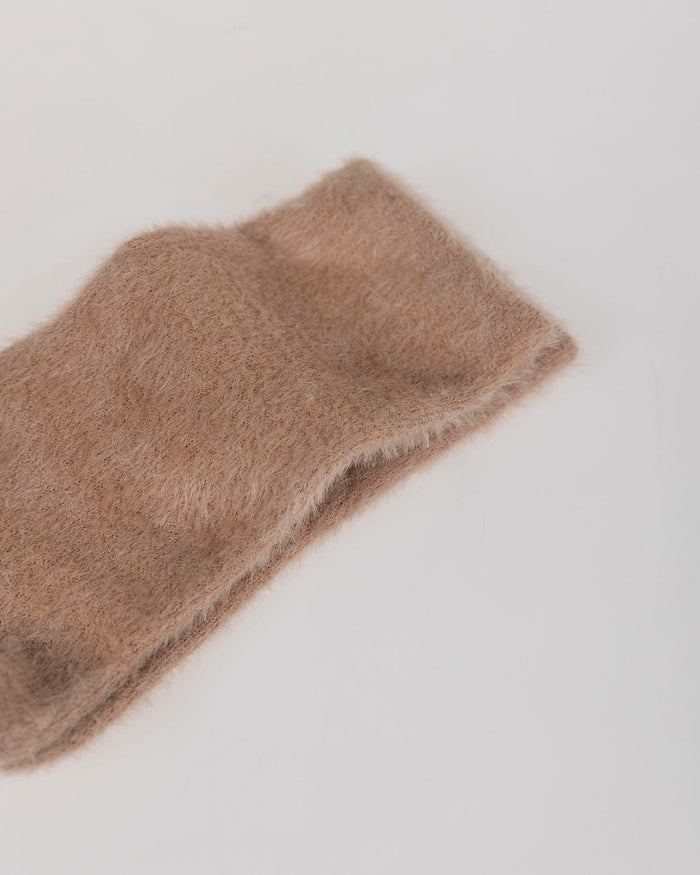 system action Calcetines de pelo beige Liquidación