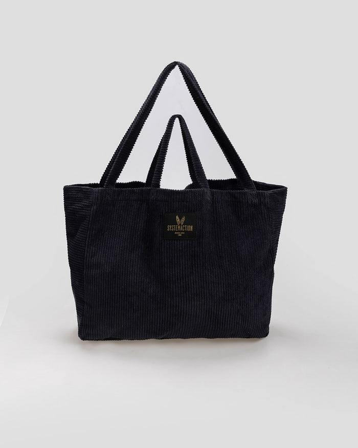 system action Bolso shopper de pana volumen rectangular