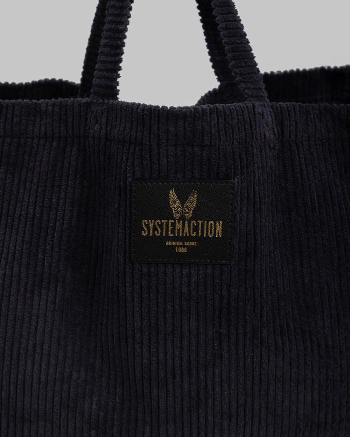 system action Bolso shopper de pana volumen rectangular Precios de Black Friday