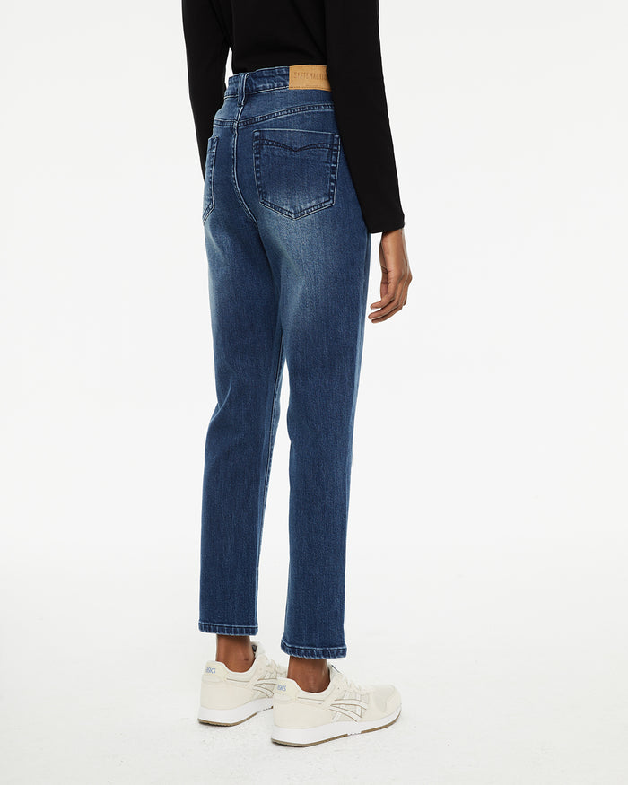 system action Jeans slim fit tiro medio cierre cremallera y botón Ofertas