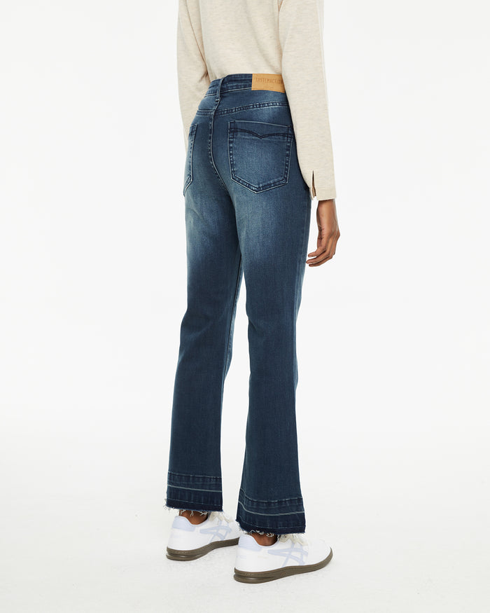 system action Jeans acampanados de tiro medio con bolsillos delanteros Rebajas de fábrica