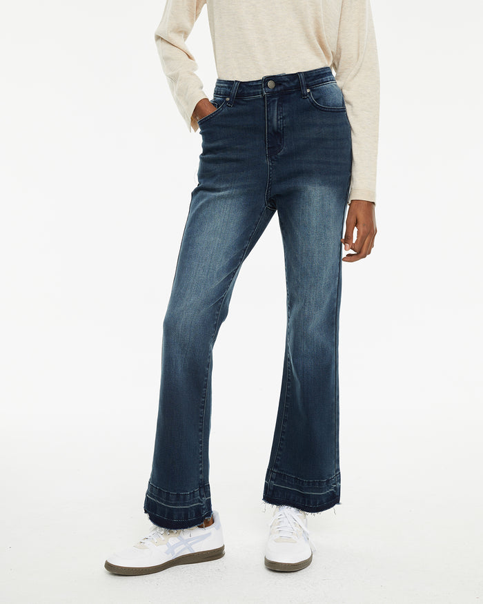 system action Jeans acampanados de tiro medio con bolsillos delanteros Rebajas de fábrica