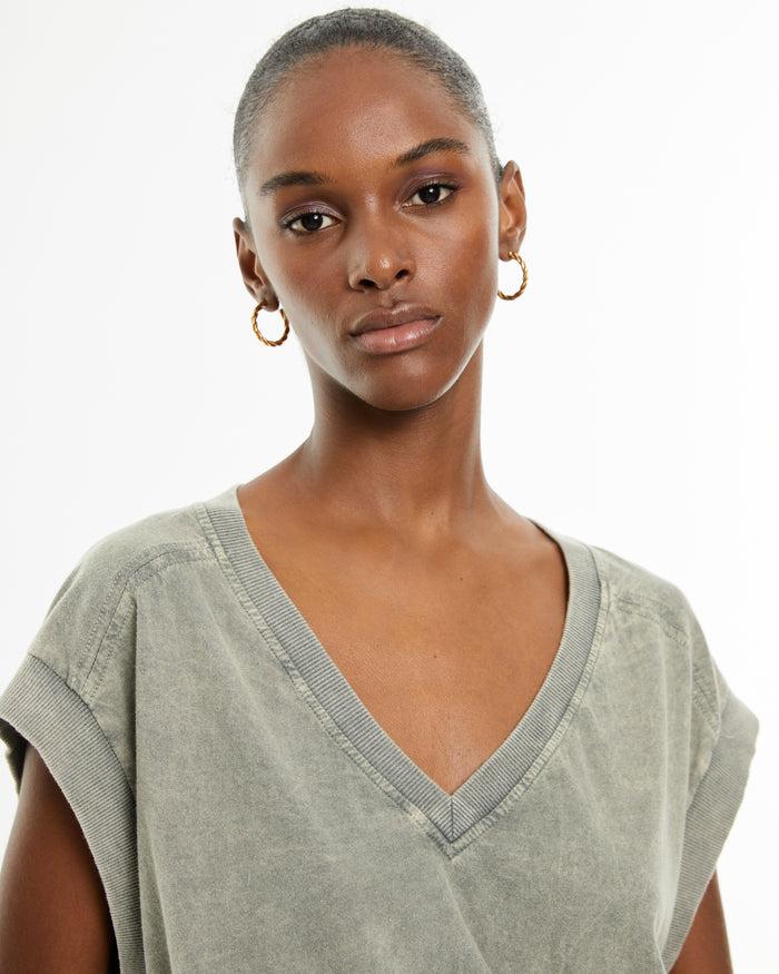 system action Camiseta de mujer sin mangas con costura en hombros Ventas relámpago