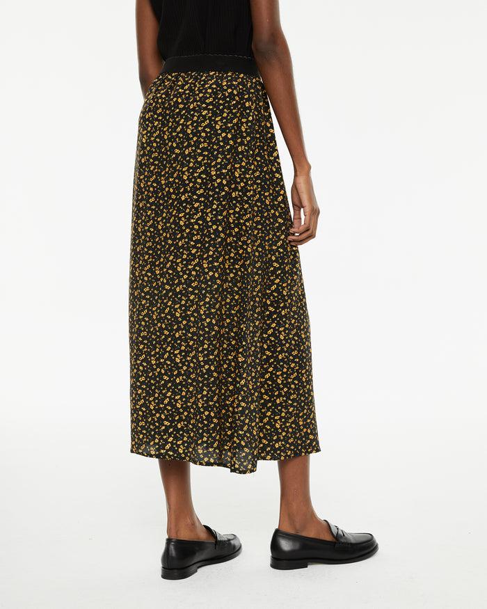 system action Falda midi evasé estampado floral Rebajas top