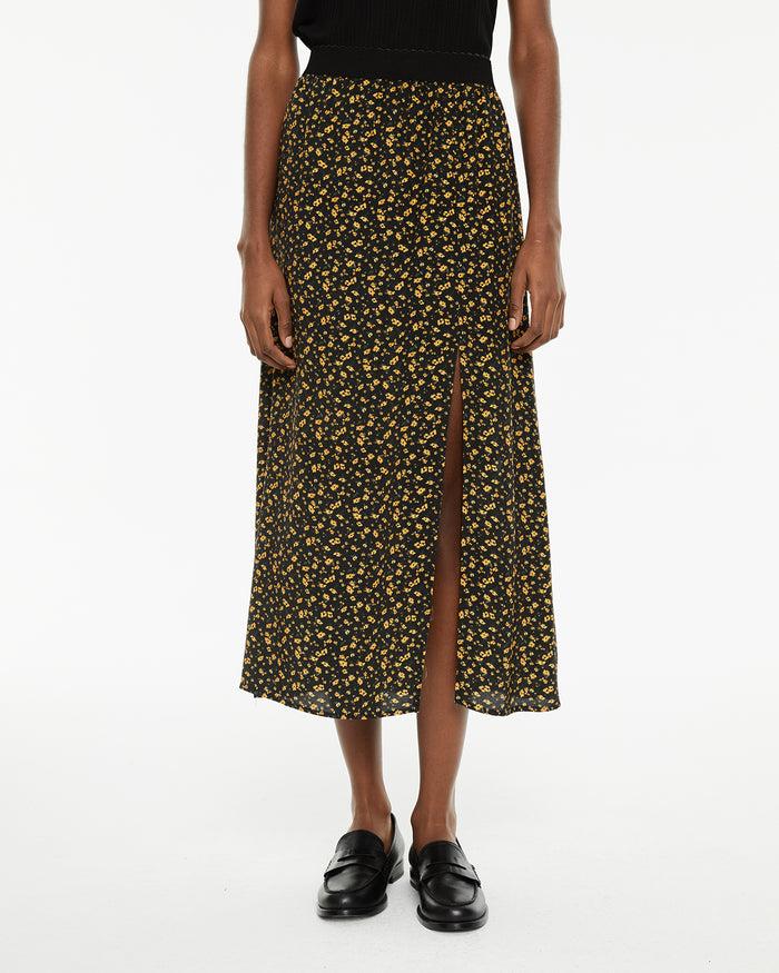 system action Falda midi evasé estampado floral Rebajas top