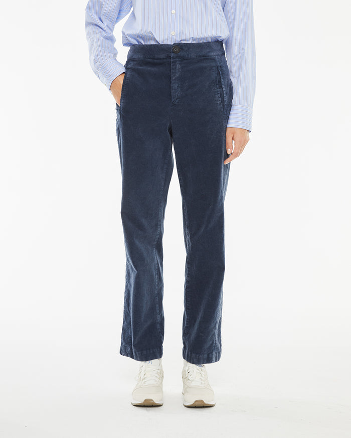 system action Pantalón de pana efecto denim lavado Gran oferta