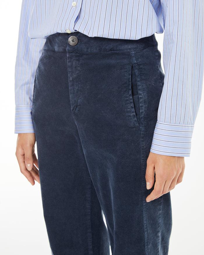 system action Pantalón de pana efecto denim lavado Gran oferta