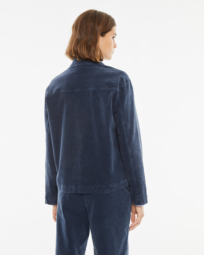 system action Chaqueta pana denim efecto lavado COMPRAR AHORA