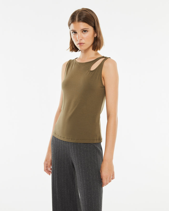 system action Top ajustado de canalé cut out