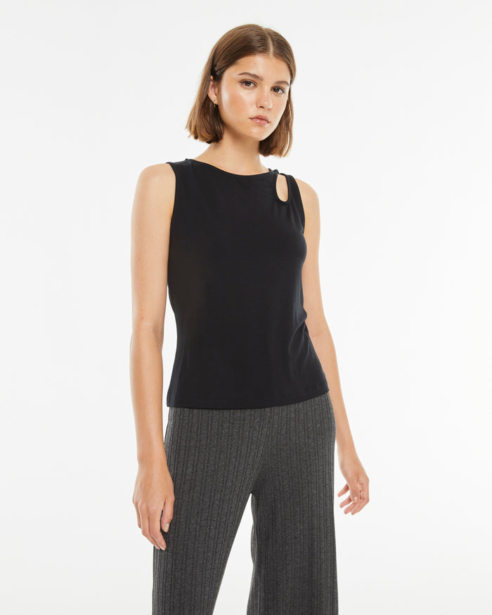 system action Top ajustado de canalé cut out