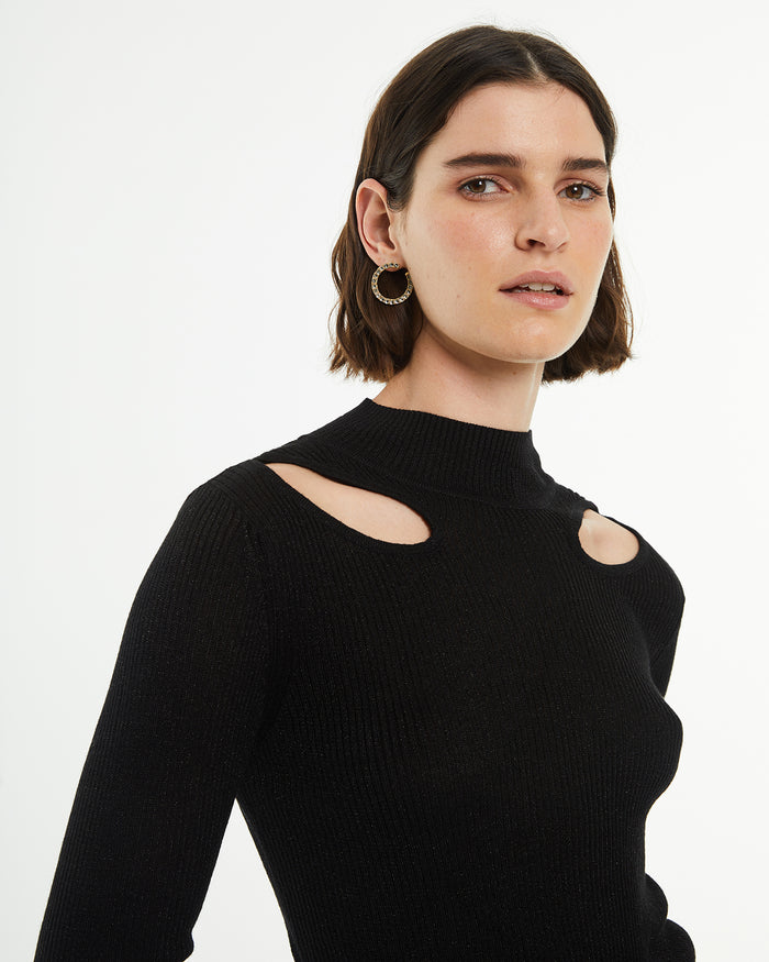 system action Jersey ajustado con brillo detalle cut out Libre de impuestos