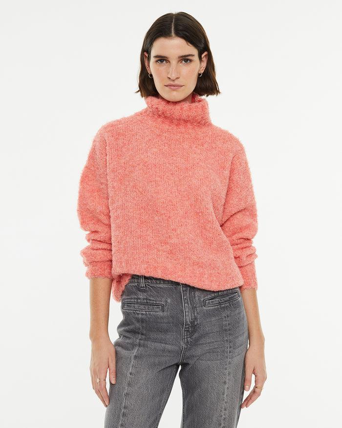 system action Jersey bouclé oversize cuello cisne