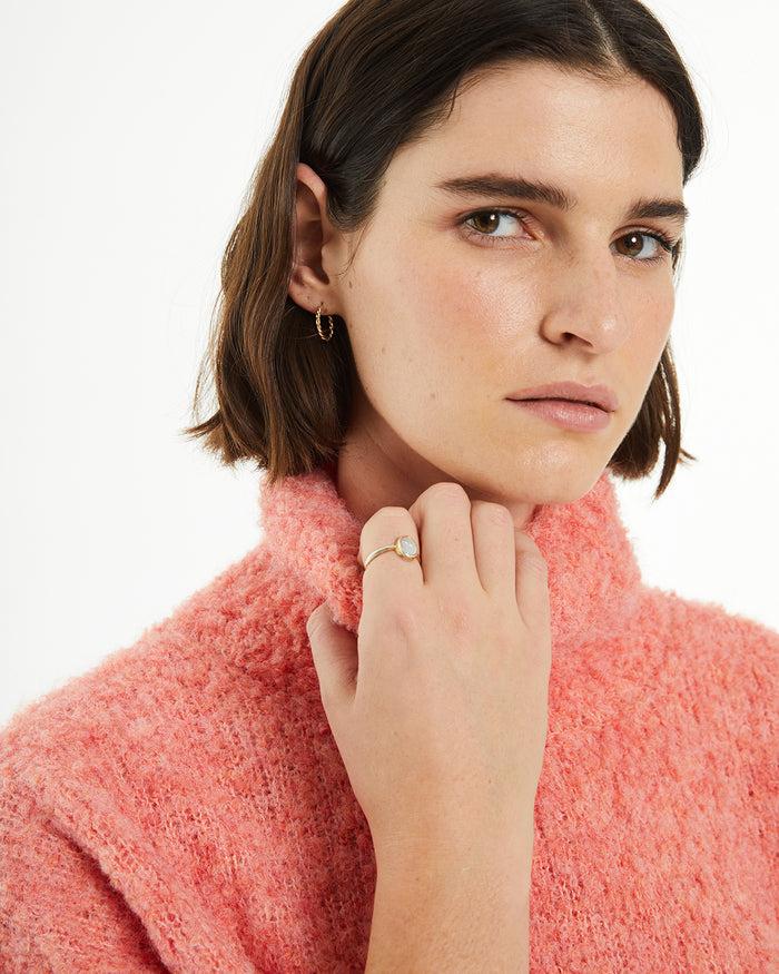 system action Jersey bouclé oversize cuello cisne Ofertas especiales