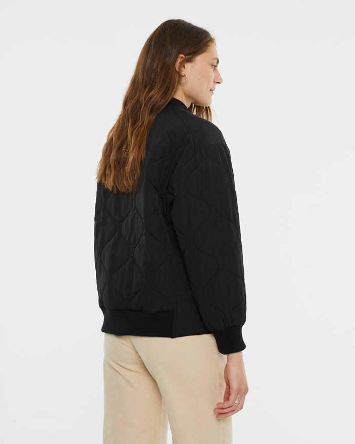 system action Anorak corto con puños y cuello rib Liquidación