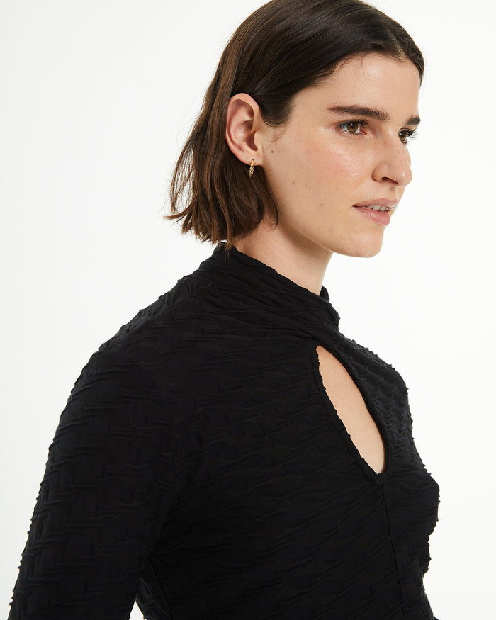 system action Camiseta manga larga con detalle cut out Grandes descuentos