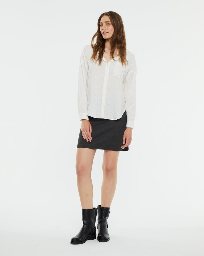system action Camisa básica con bolsillo delantero plastrón Grandes ahorros