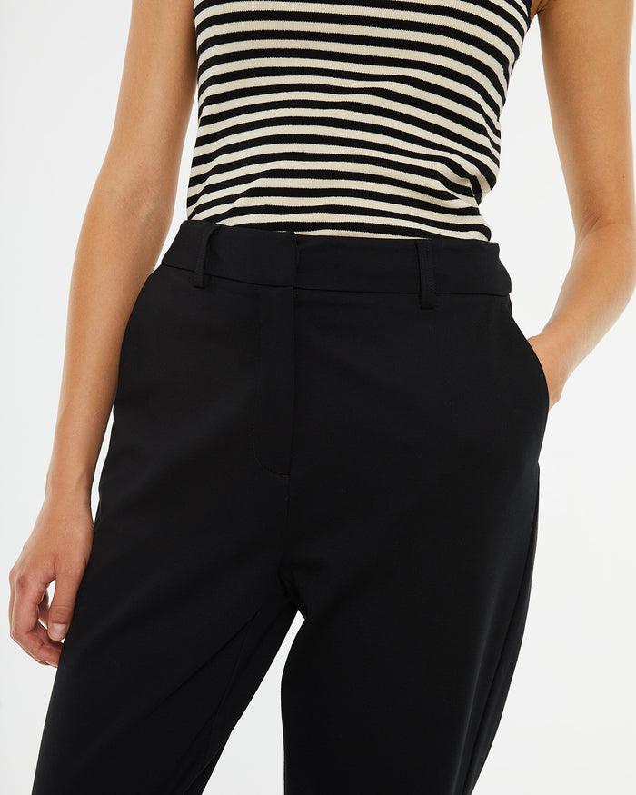 system action Pantalón recto negro confort Precio ultrabajo