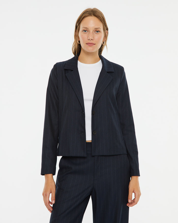 system action Americana corta raya diplomática cuello solapa Gran oferta