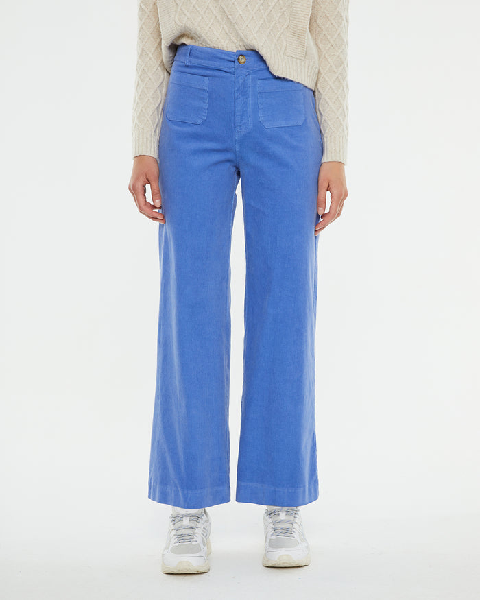 system action Pantalón largo de pata ancha tejido micropana elástica Rebajas baratas