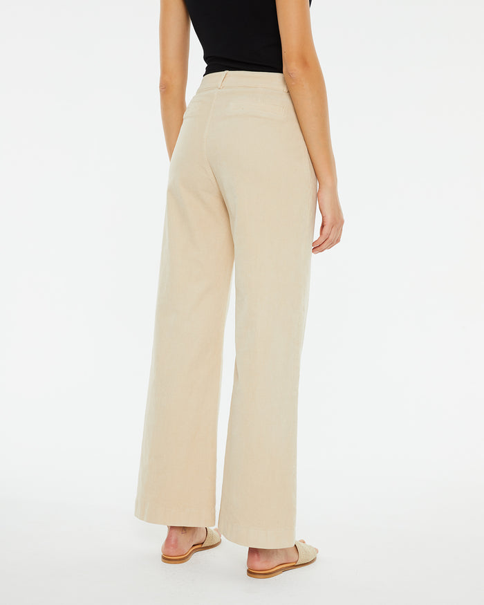 system action Pantalón largo de pata ancha tejido micropana elástica Rebajas de fábrica