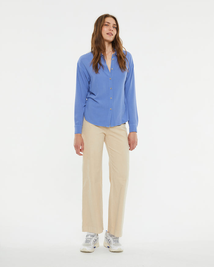 system action Camisa oversize fluida cuello camisero COMPRAR AHORA