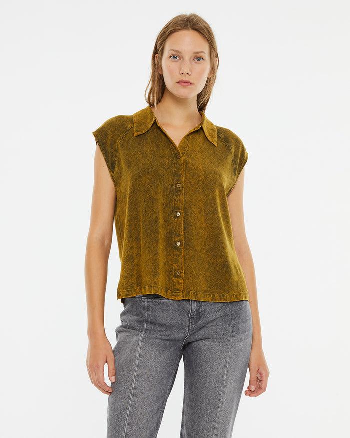 system action Camisa fluida oversize hombros caídos