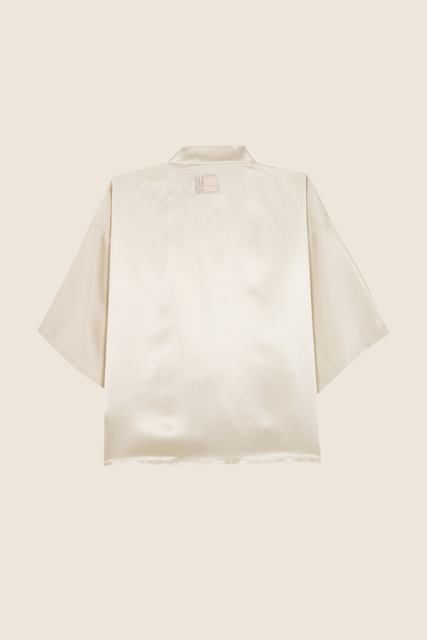 teresa helbig KIMONO PIJAMA CREMA Envío internacional gratuito