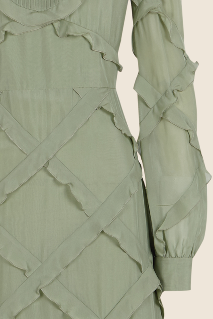 teresa helbig VESTIDO SEDA VOLANTES Ahorra y exporta