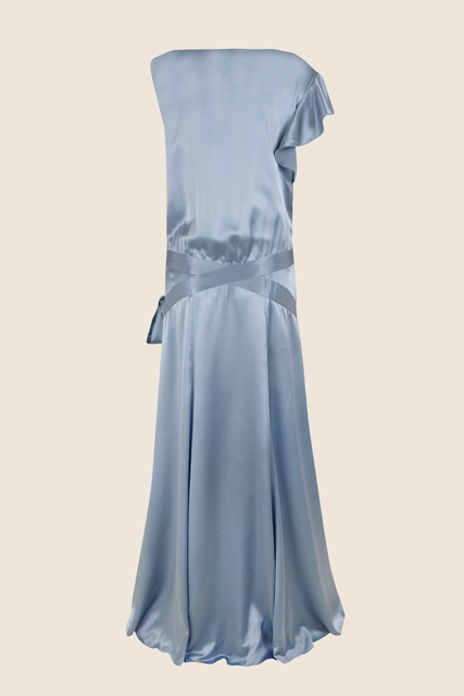 teresa helbig VESTIDO SEDA AÑOS VEINTE AZUL Oferta exclusiva