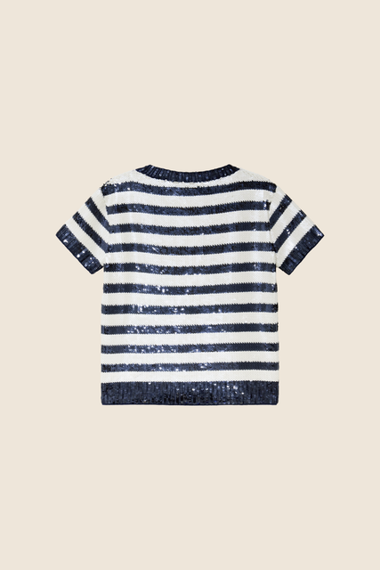 teresa helbig Camiseta lentejuelas bordadas Outlet