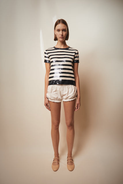 teresa helbig Camiseta lentejuelas bordadas Outlet