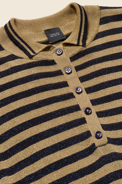 teresa helbig Polo punto metálico listado Outlet online