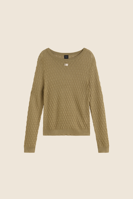 teresa helbig Jersey punto metálico dorado