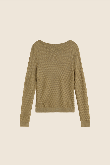 teresa helbig Jersey punto metálico dorado Rebajas